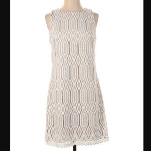 Vince Camuto White Lace Sheath Dress Size 4